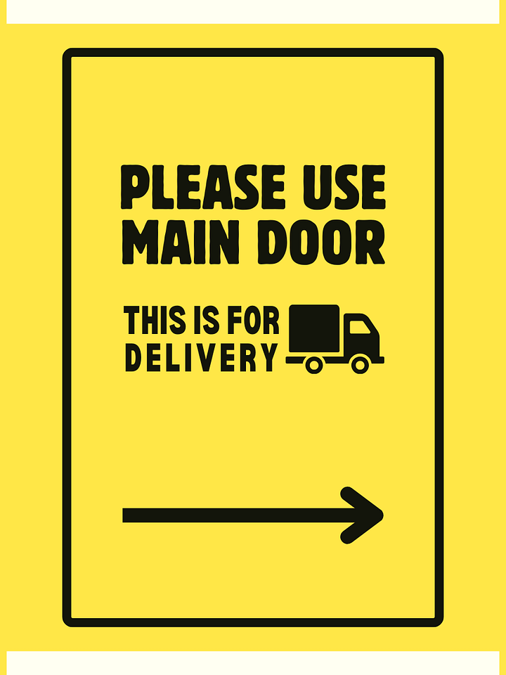 Please Use Main Door Sign - Printable Download product image (2)