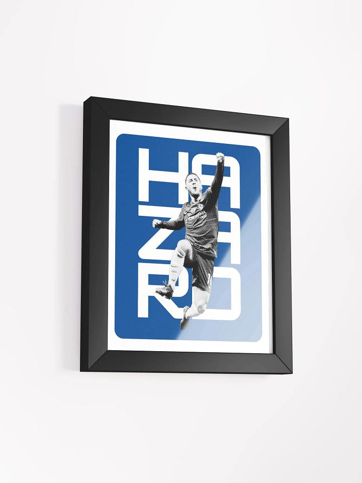 Eden Hazard BW Chelsea Name Art Framed Print product image (2)