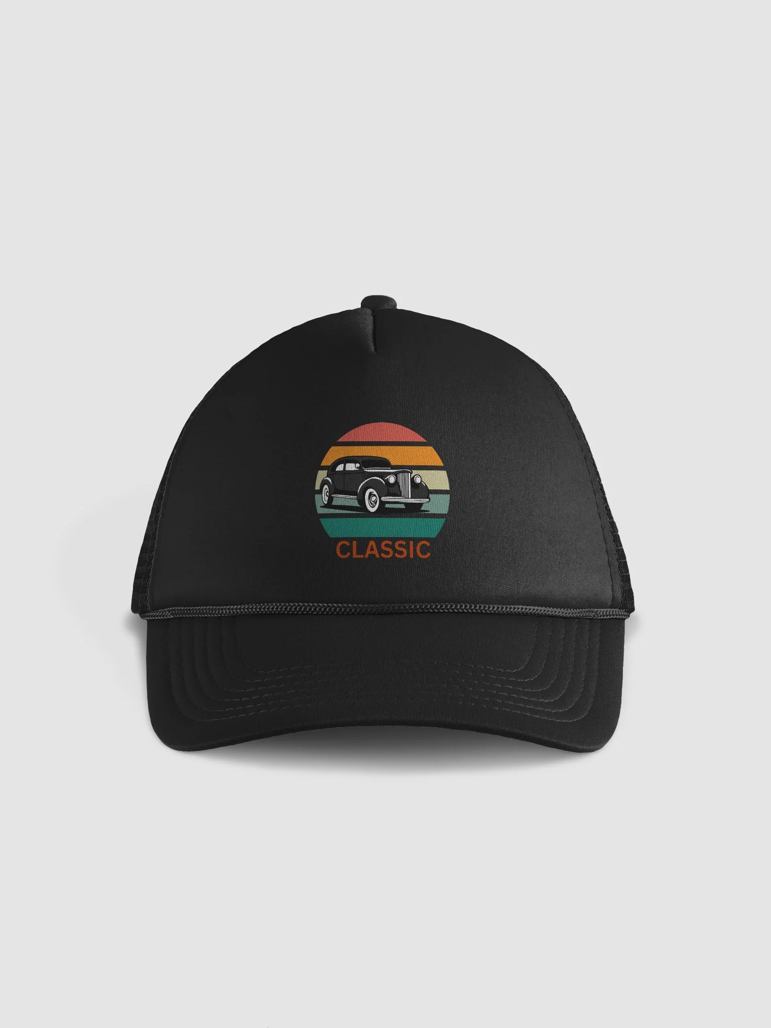 Retro Classic Car Foam Trucker Hat product image (1)