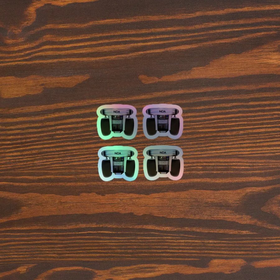 NDA Jetpack Kiss-Cut Holographic Sticker Sheet product image (3)