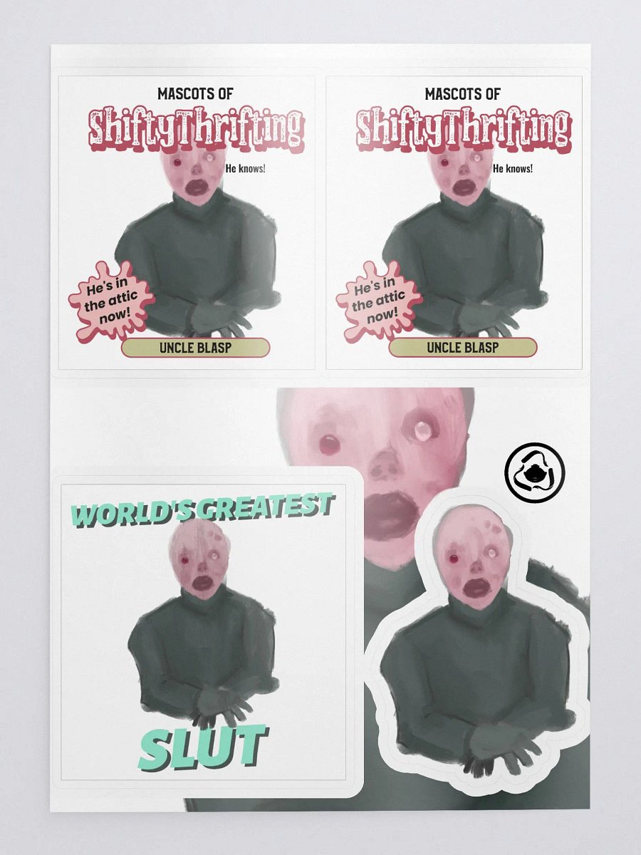 Uncle Blasp Fan Club sticker sheet product image (1)