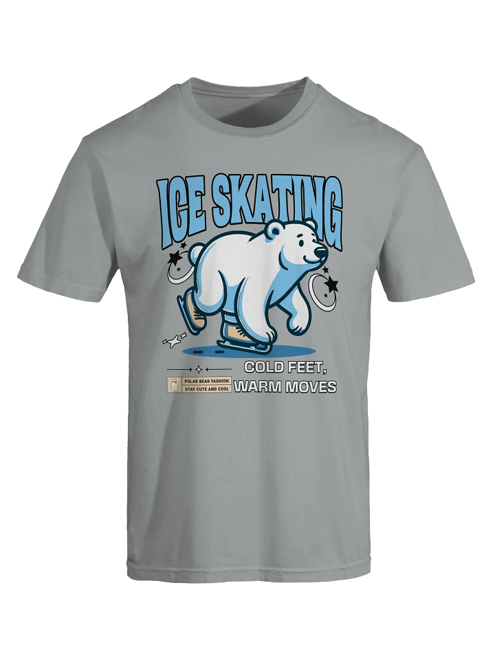 Polar Bear Ice Skating T-Shirt – Funny Winter Sports Shirt product image (1)
