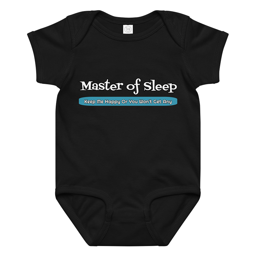 Master of Sleep Onesie - Rabbit Skins Baby Jersey Bodysuit product image (3)