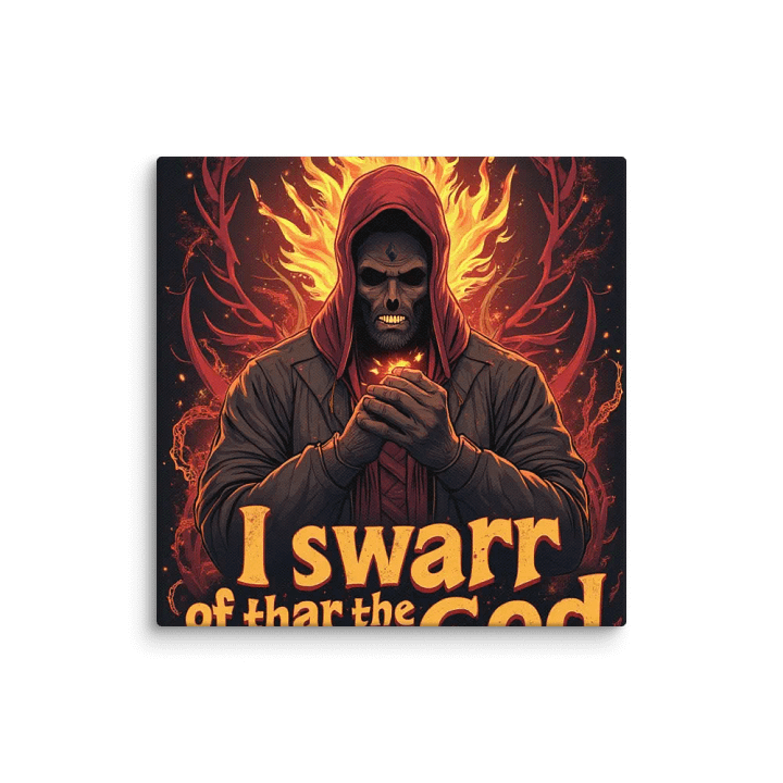 Fiery Masked Figure Canvas Art product image (22)