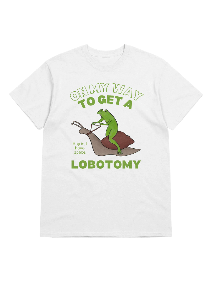 On My Way To Get A Lobotomy Frog On A Snail T-Shirt product image (1)