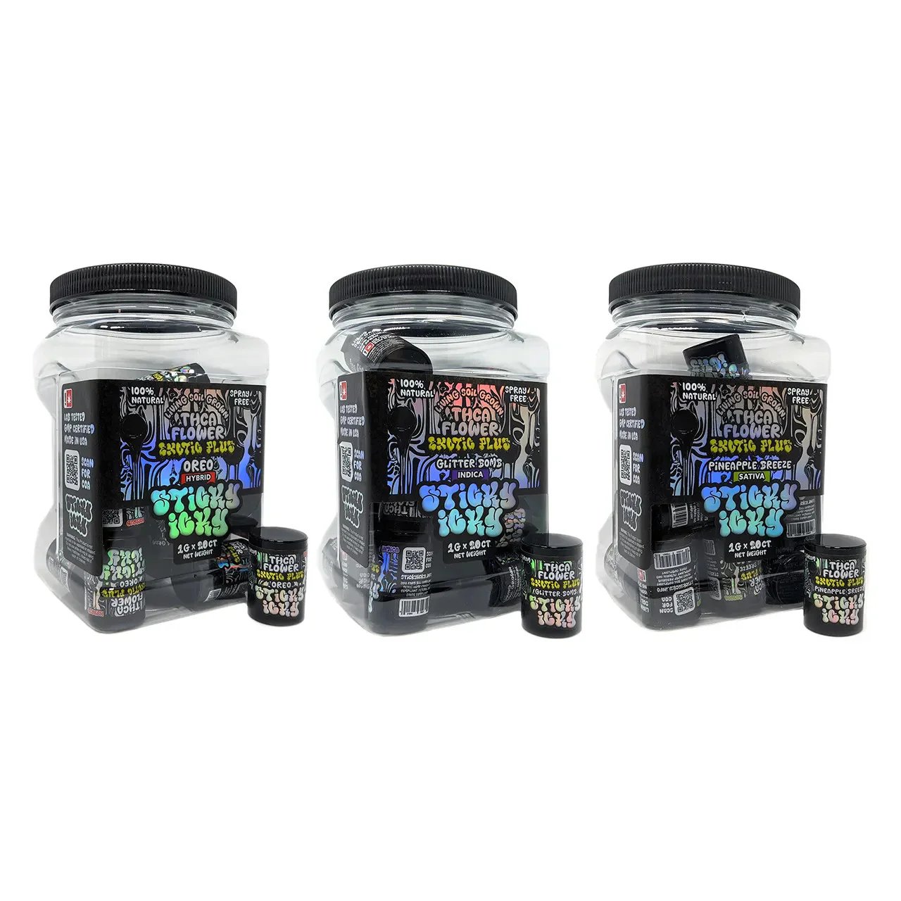 Sticky Icky - THCA Flower 1g - Jar of 20 product image (11)