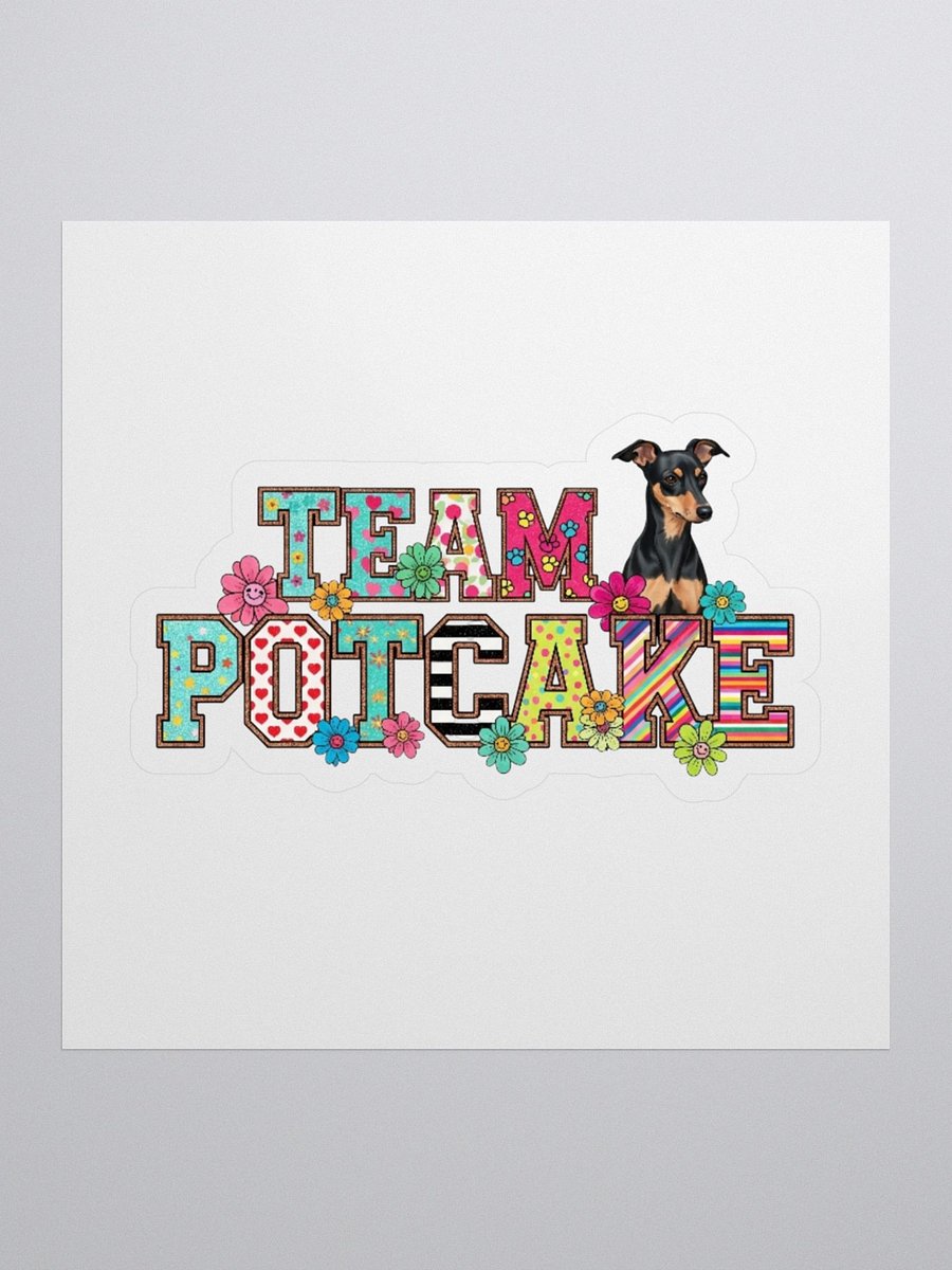 TEAM POTCAKE Floral & Patterned Dog Lover Sticker product image (1)