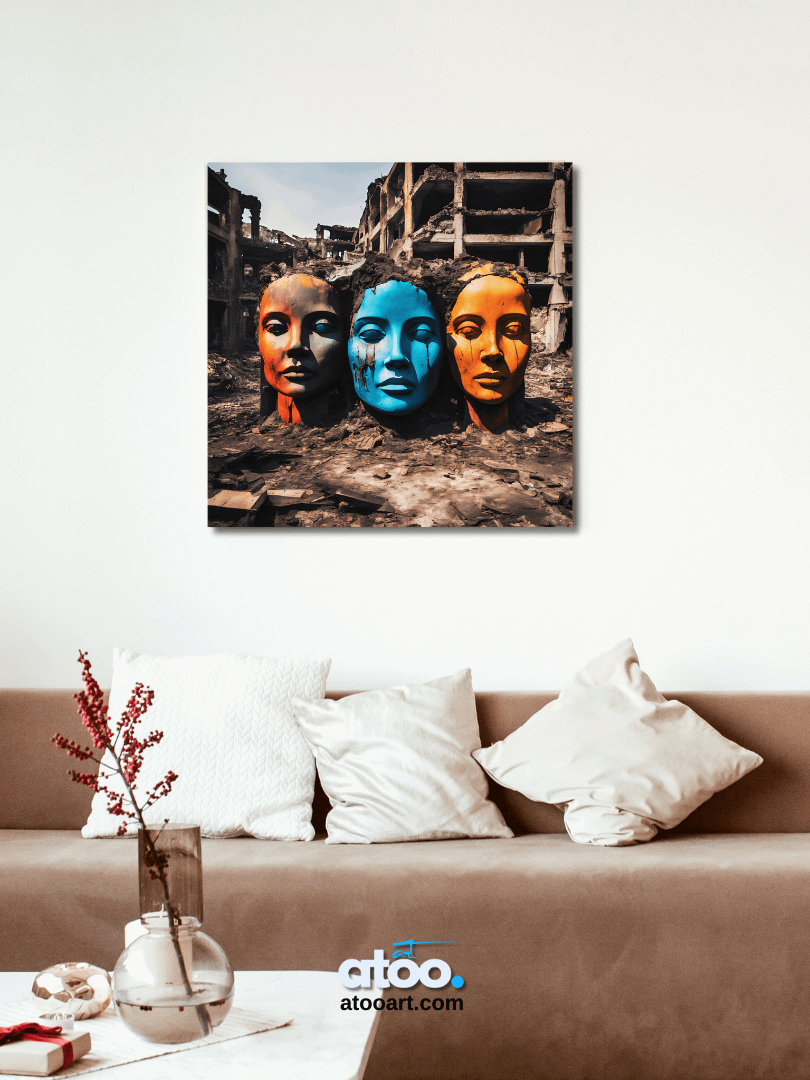 Elegy to Humanity - 4 | Canvas Art Painting product image (6)