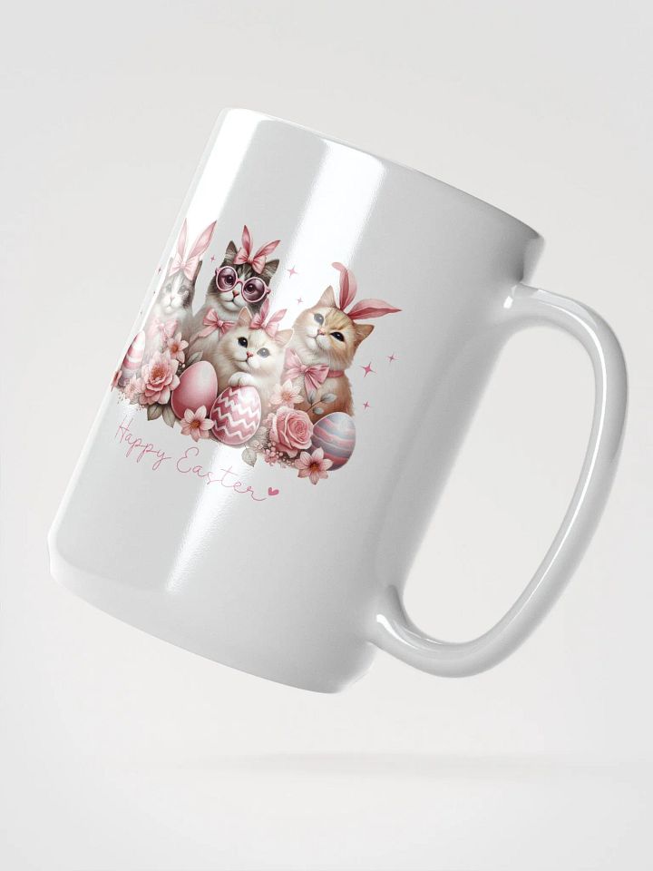 Easter Kitties White Glossy Mug product image (2)