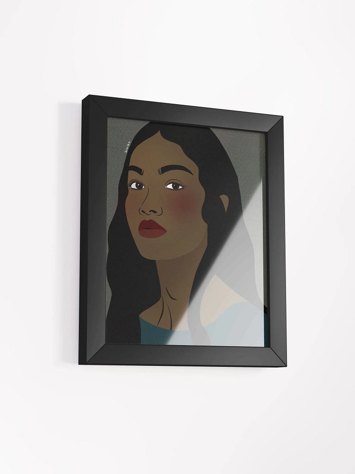 Vibrant Teal Beauty Framed product image (12)