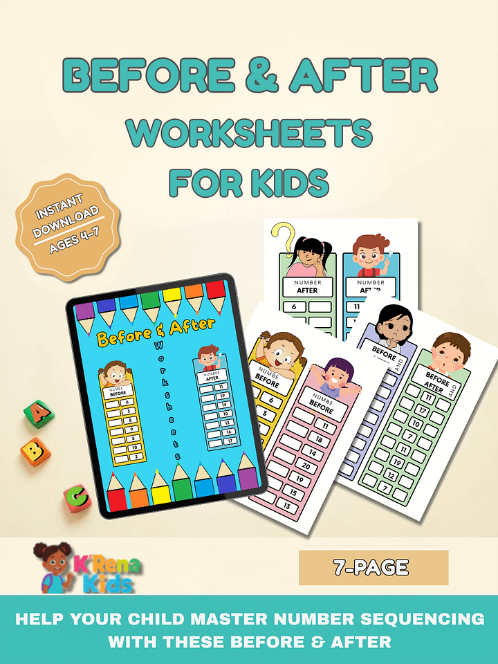 Before & After Worksheets product image (1)