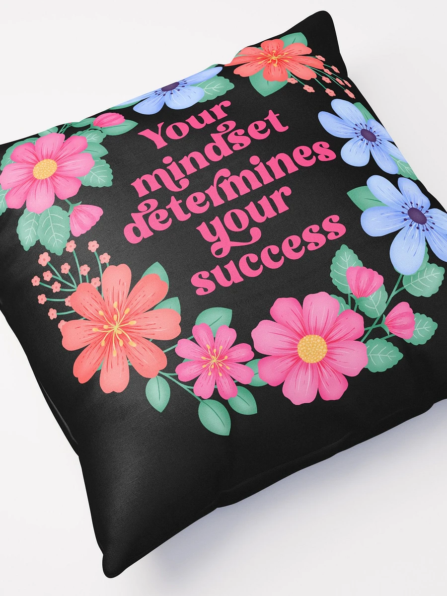 Your mindset determines your success - Motivational Pillow Black product image (5)