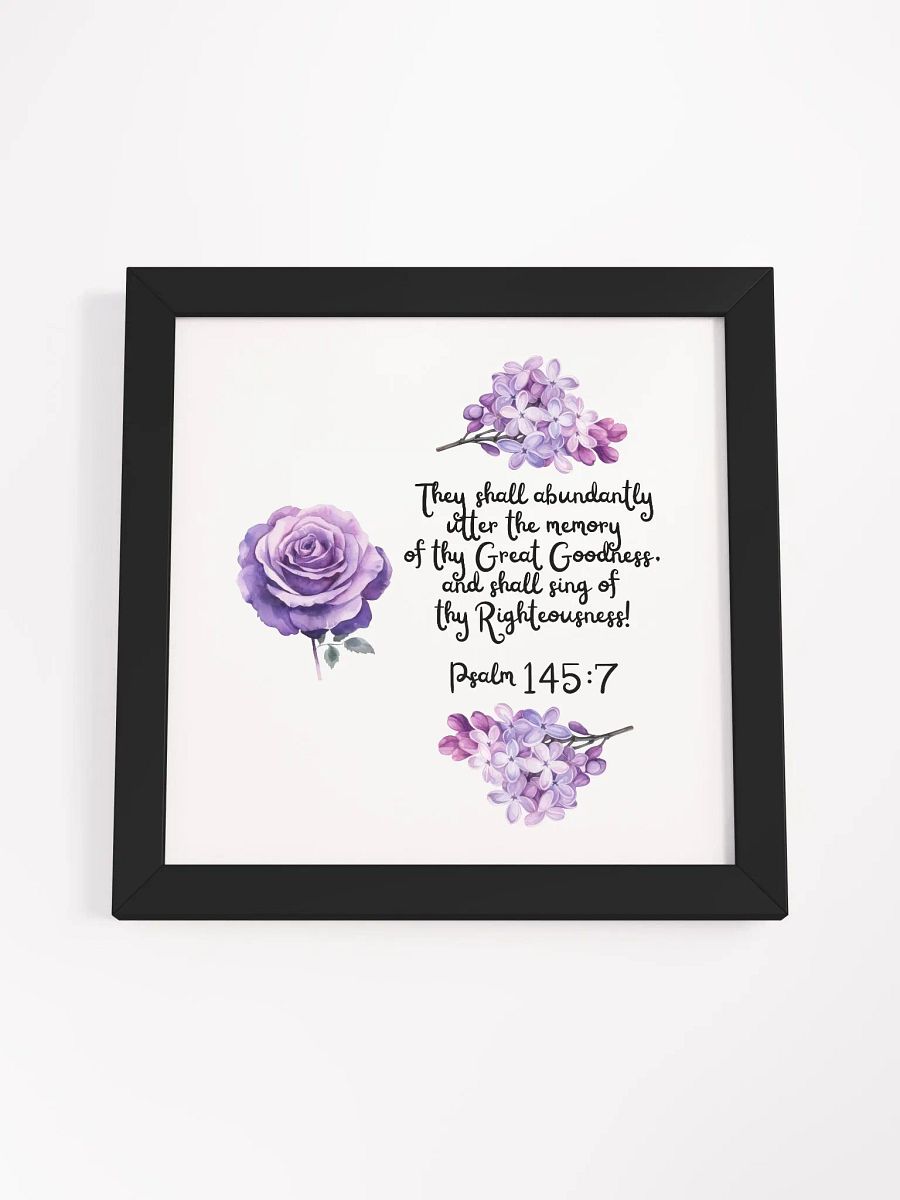 Psalm 145:7 Wall Frame product image (3)