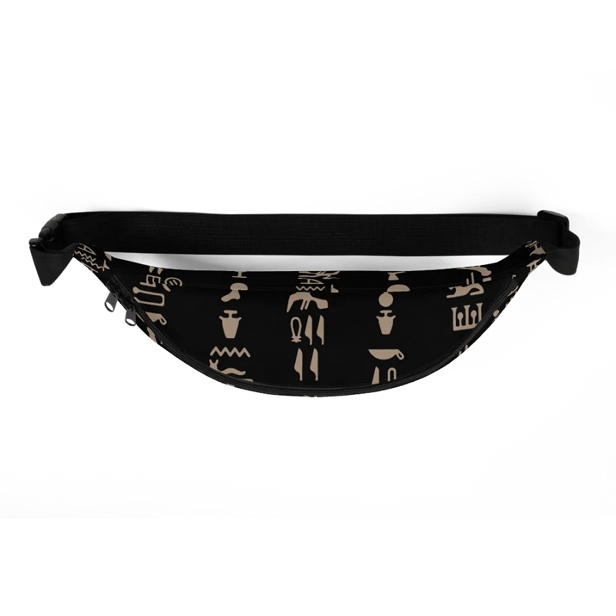 Isis Black Hieroglyphs Bag Fanny Pack product image (5)