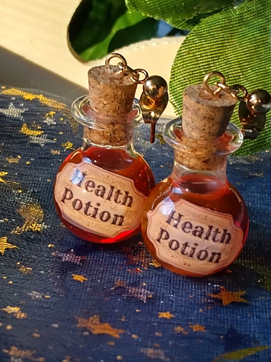 Health Potion earrings product image (3)