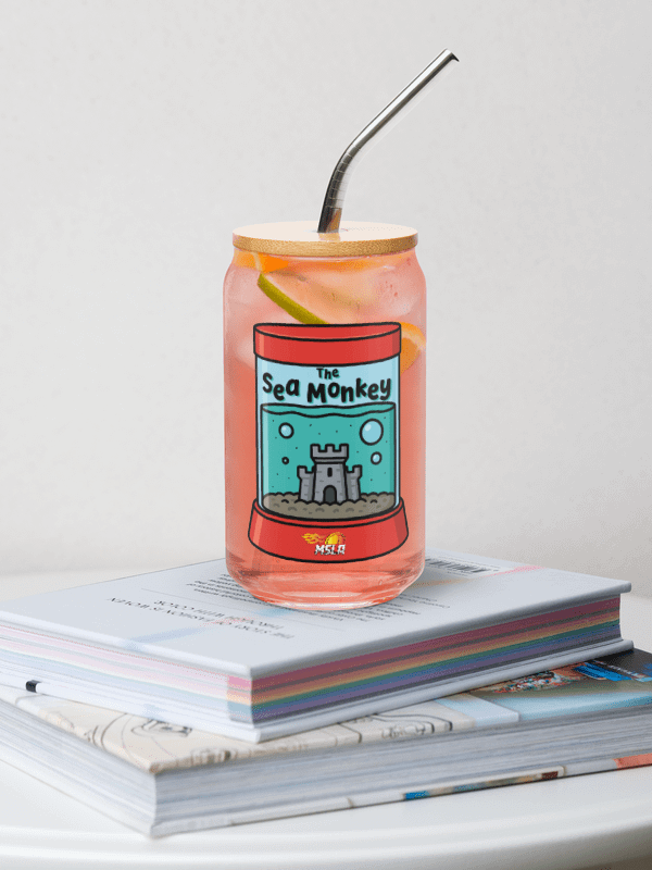 The Sea Monkey - Can Shaped Glass product image (1)
