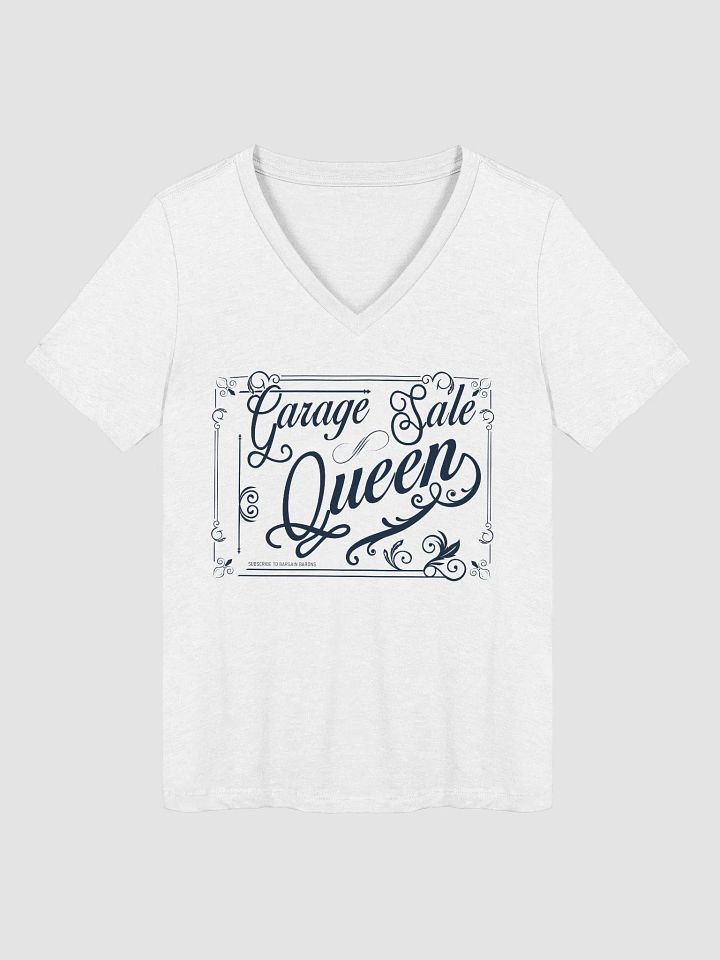 GARAGE SALE QUEEN (Ladies' V-Neck - Light) product image (2)