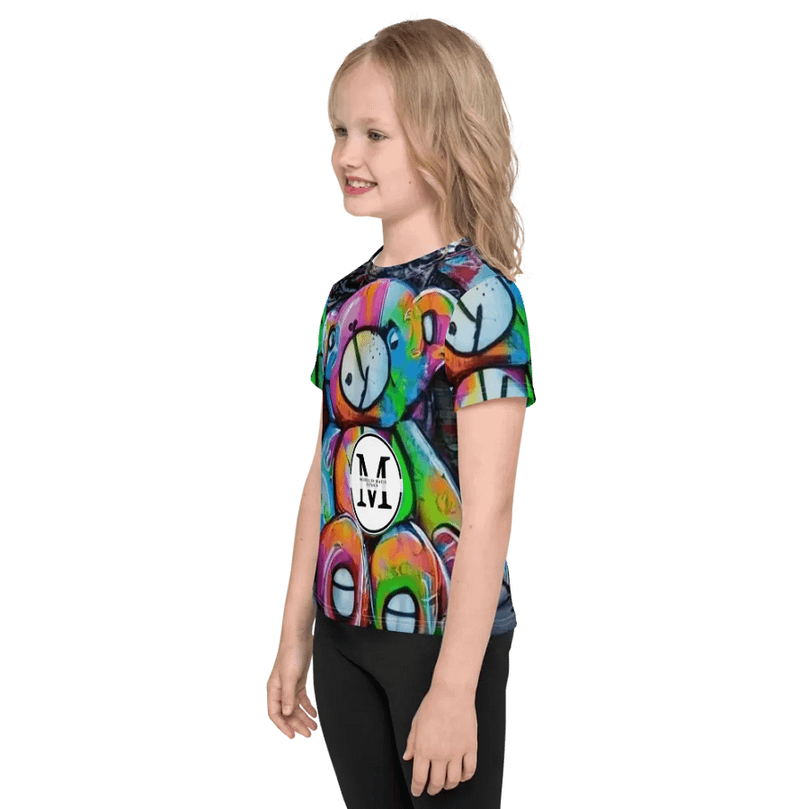 Graffiti Teddy Bear Kids T-Shirt product image (4)