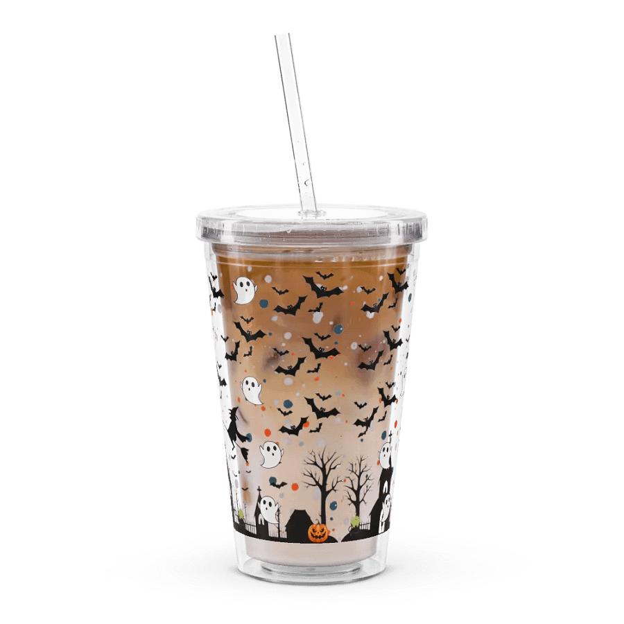 Whimsical Halloween Scene: 16 oz Double Wall Tumbler product image (12)