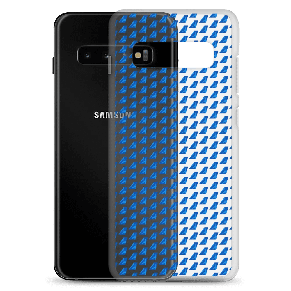 Clear Case for Samsung® - Two-Tone Blue Tailfin Design product image (8)
