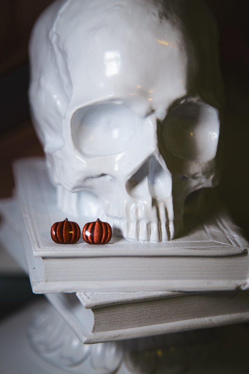 Copper Pumpkin Studs product image (1)