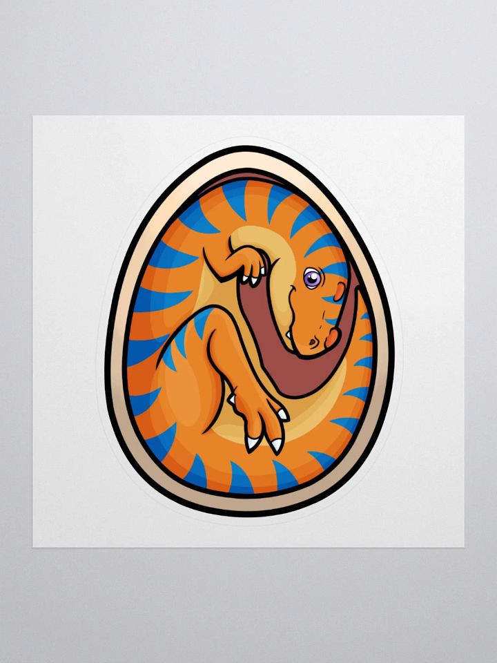 Baby Ceratosaurus in egg Sticker product image (1)