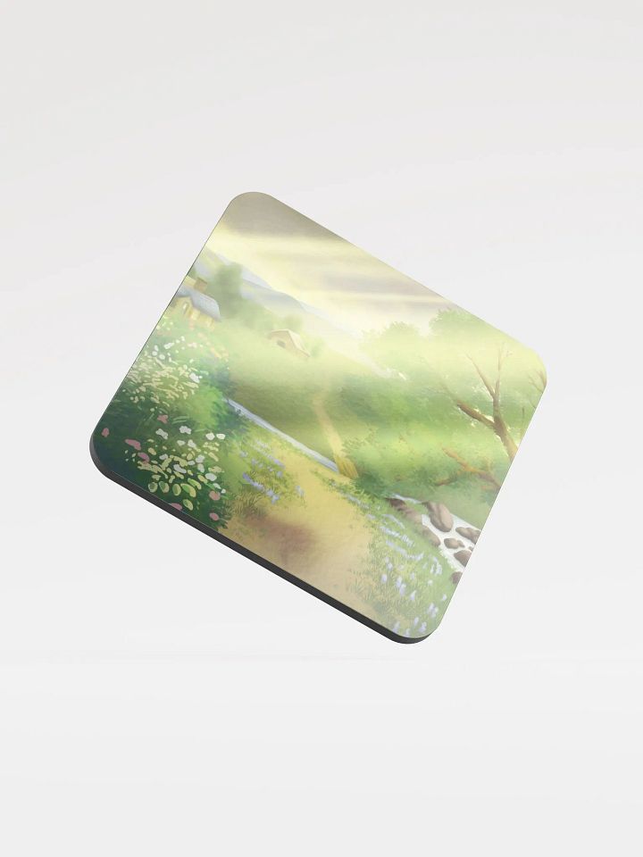 Art Fight 2023: "Valley Rays" Glossed Cork Coaster product image (1)