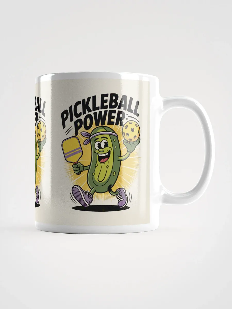 Pickleball Power Mug – Fun Pickle Character Design 11oz, 15oz, 20oz product image (1)