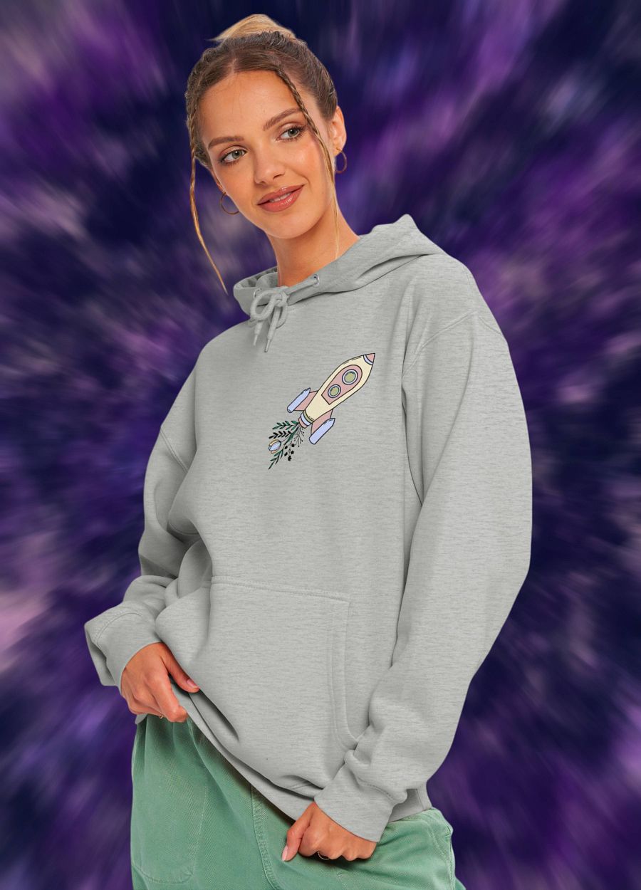 Galactic Greenery Astronaut Hoodie product image (23)