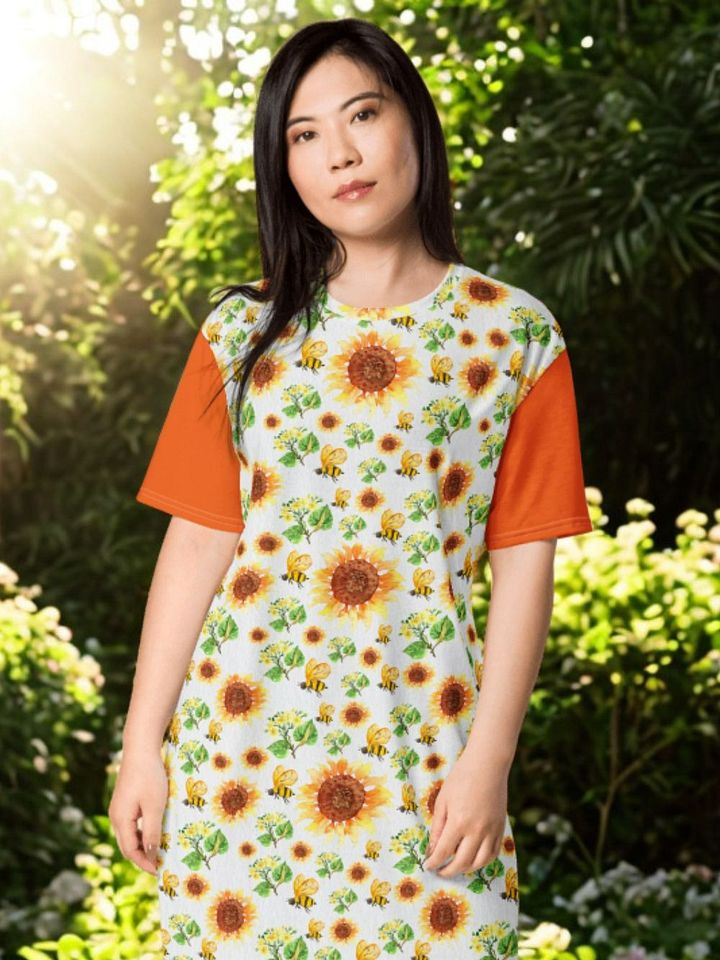 Sunflower Oversized T-Shirt Dress product image (1)