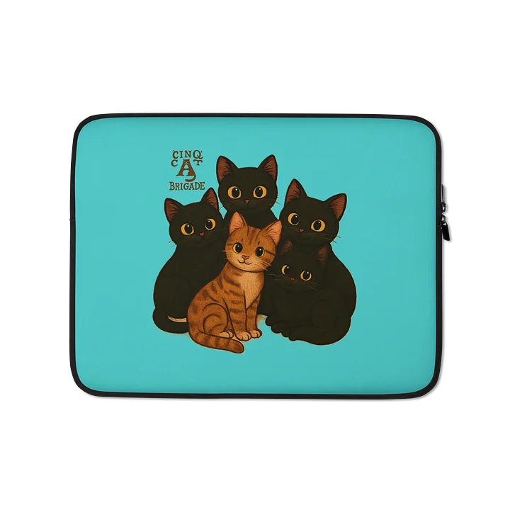 Blue Kitty Laptop Sleeve product image (1)