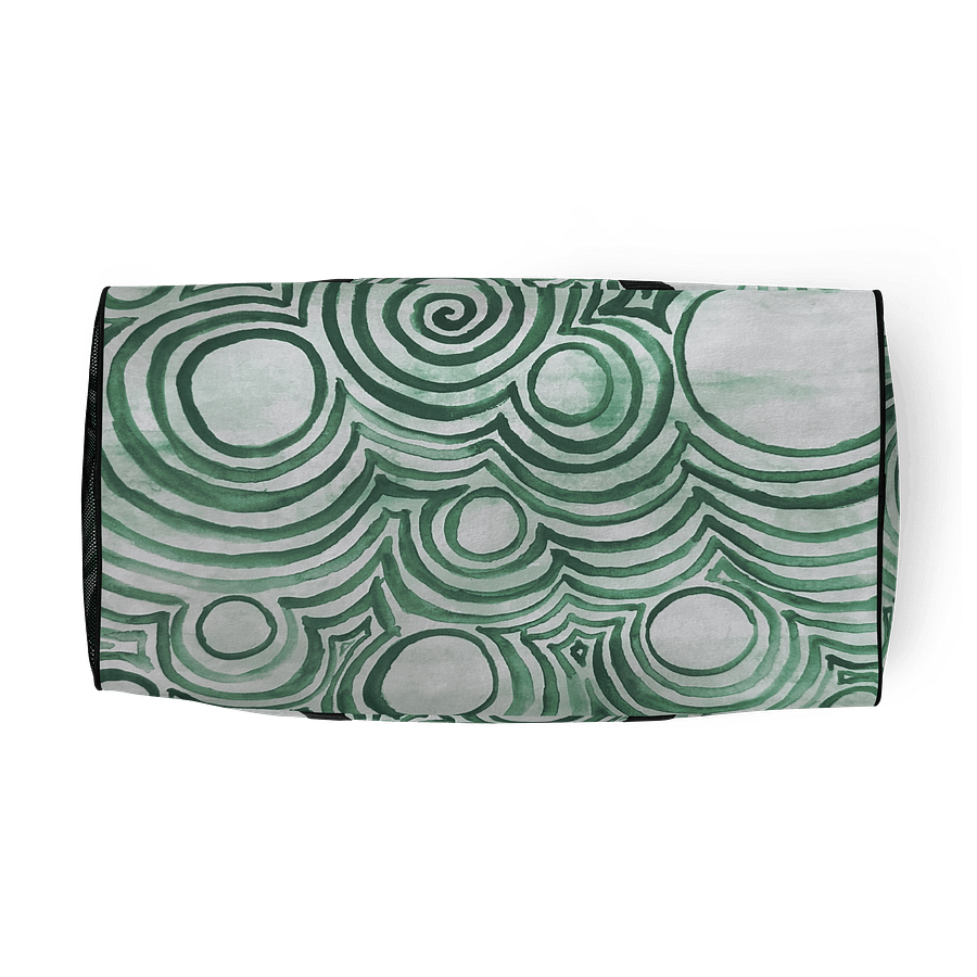 "Green Swirl" Duffel Bag product image (5)