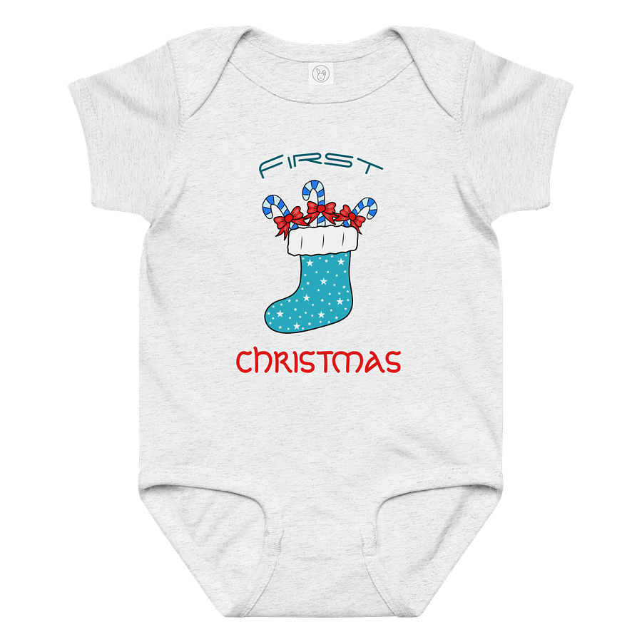 First Christmas Candy Cane Baby Bodysuit product image (5)