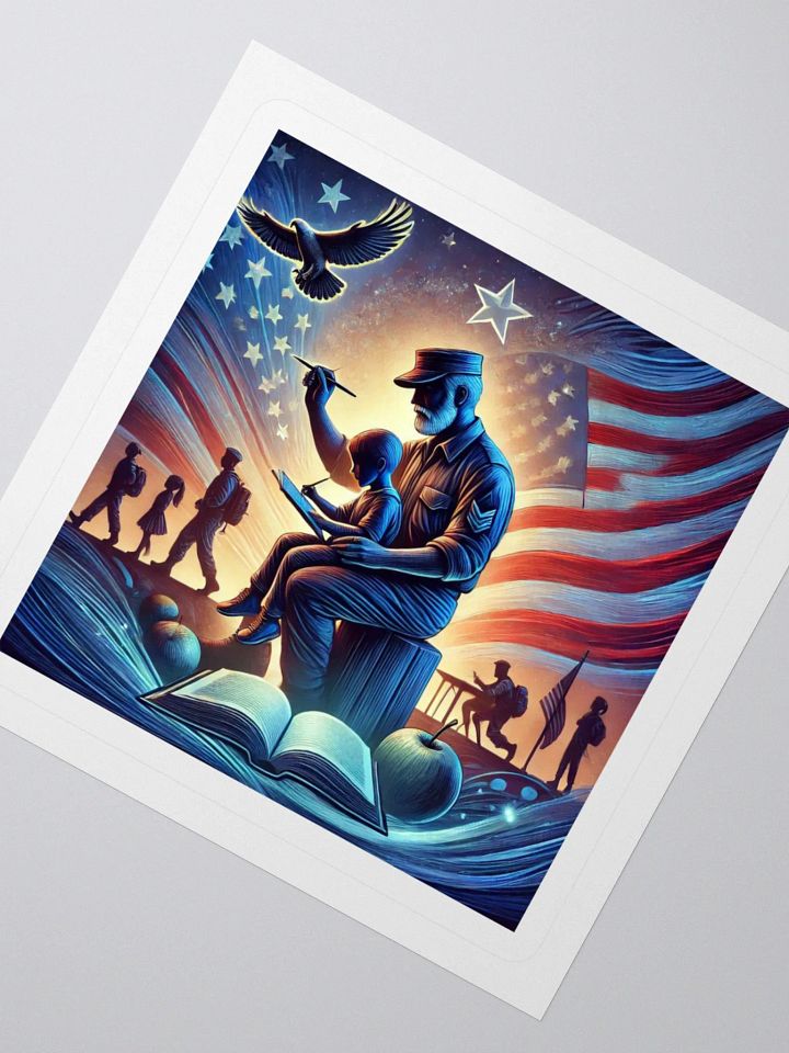 Patriotic Education Kiss Cut Stickers product image (4)
