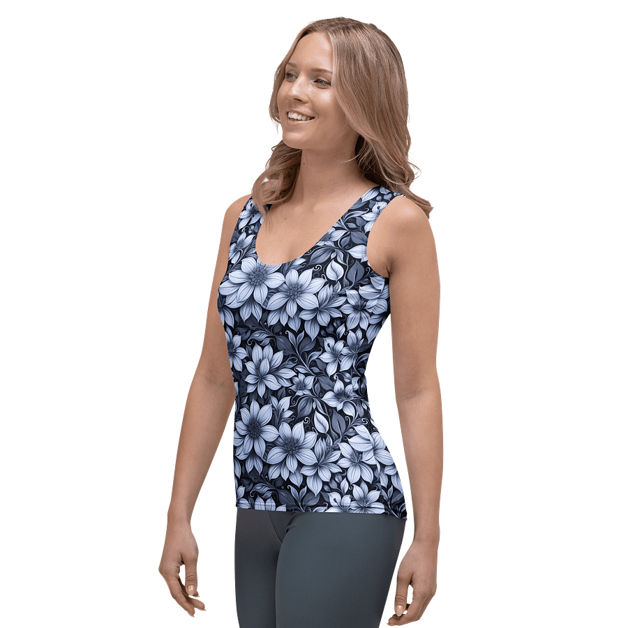 Indigo Flowers Tank Top product image (3)