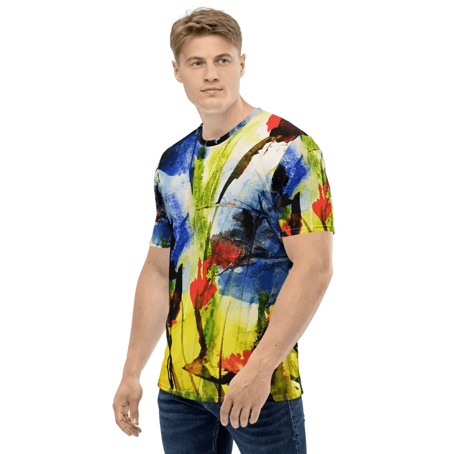 original watercolour painting on tshirt product image (3)
