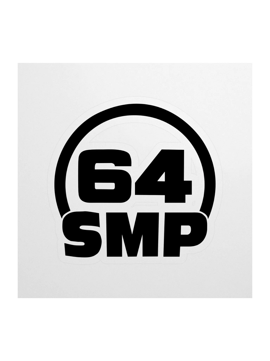 Channel 64 Black Watermark Sticker product image (1)