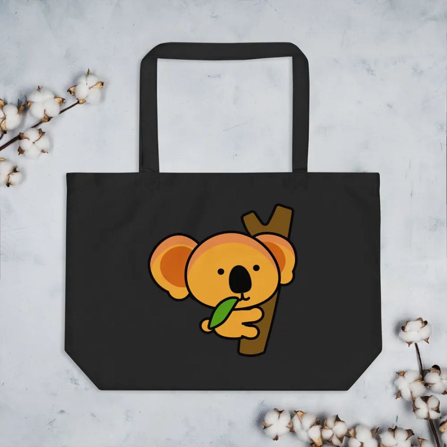Koala Hug Organic Tote Bag product image (3)