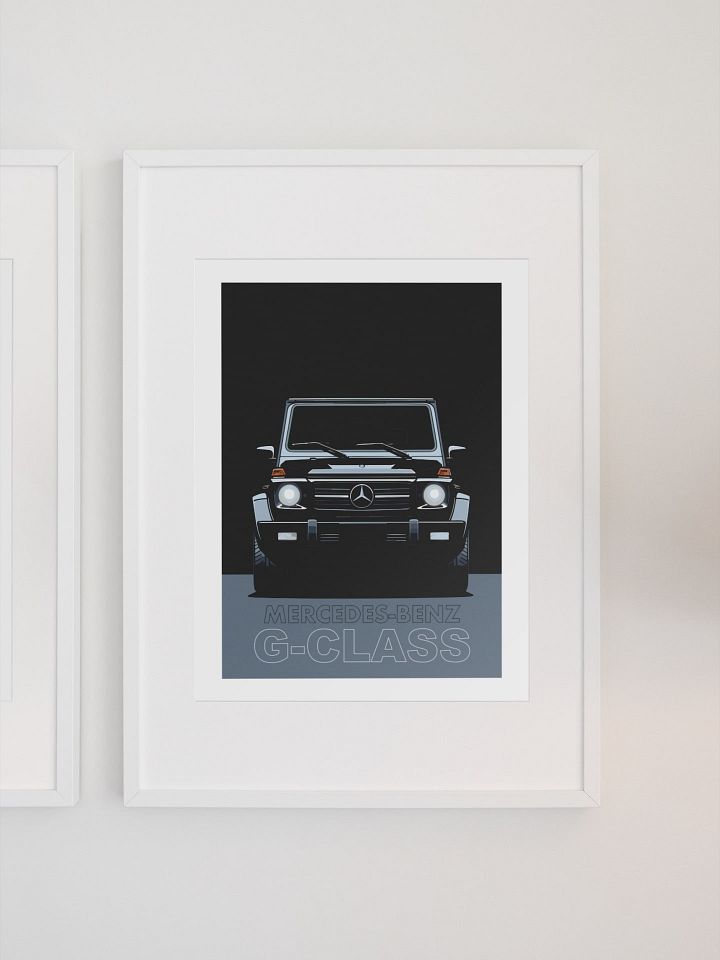 Mercedes-Benz G-Class Poster, Off-Road Luxury SUV Art Print, Car Enthusiast Wall Decor, Iconic G-Wagon Illustration, Automotive Poster product image (1)