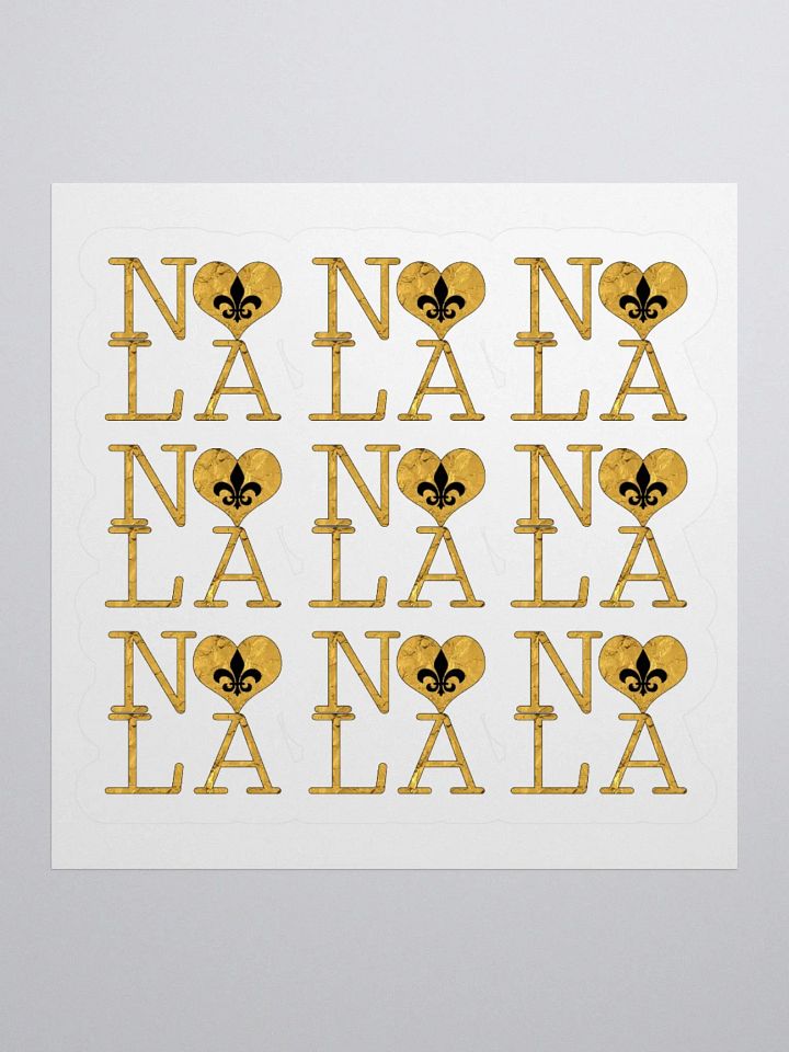 I LOVE NOLA **LEGACY STICKER** (GOLD WRAP FULL + OUTLINE) product image (1)