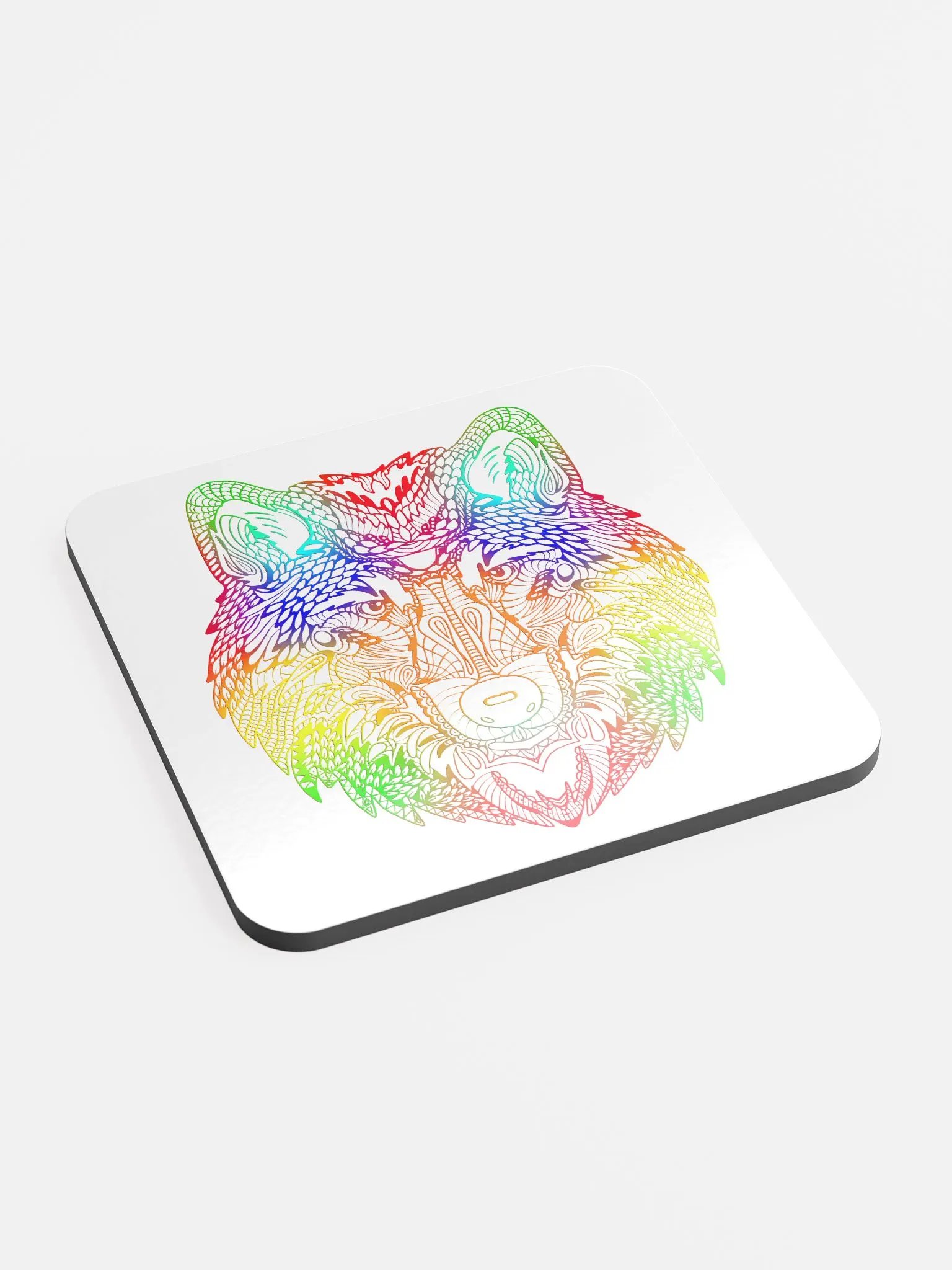 Rainbow Wildlife Cork Coaster Set product image (2)