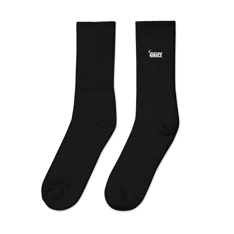 Minimalist Embroidered DDM Crew Socks product image (2)