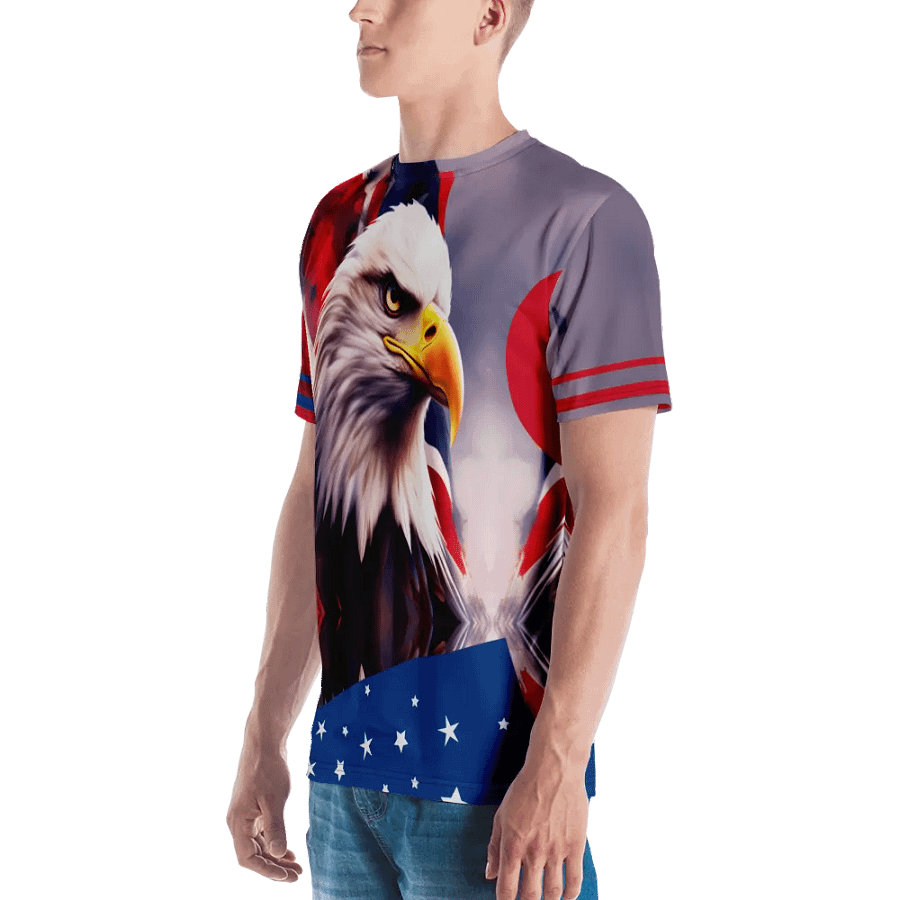 USA Eagel T-shirt/All-Over Print Crew Neck T-Shirt by Sublicolor product image (4)