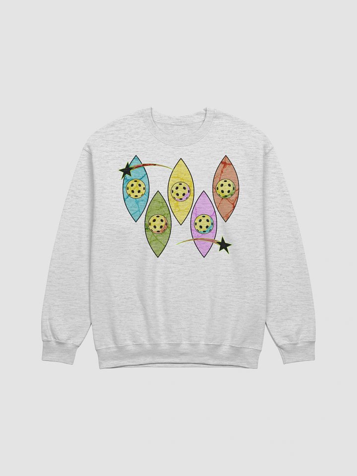 Mid Century Y2K Pickleball Marbled Crewneck Sweatshirt product image (21)