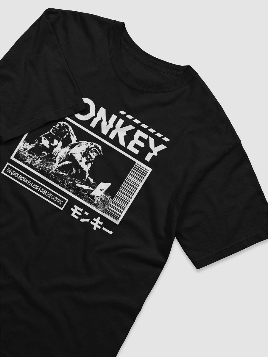 MONKEY T-Shirt white on black (Printed) product image (3)