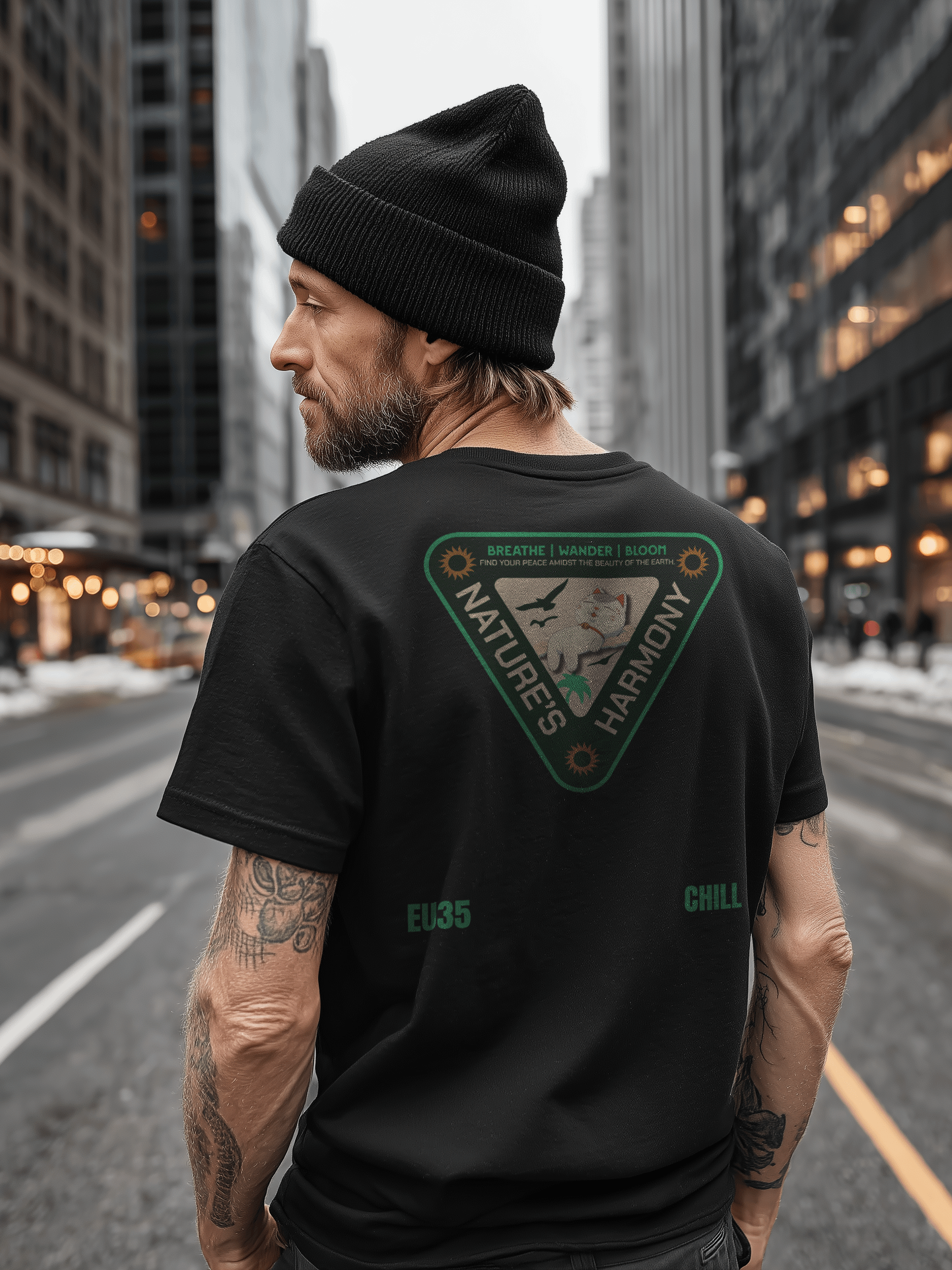 Nature’s Harmony Cat T Shirt product image (1)