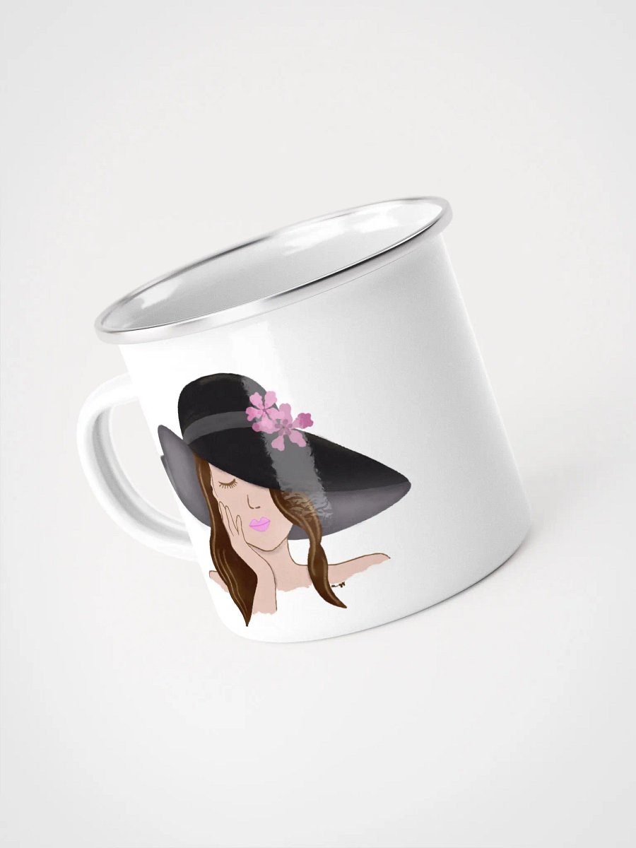 Girl with Hat Enamel Mug product image (4)