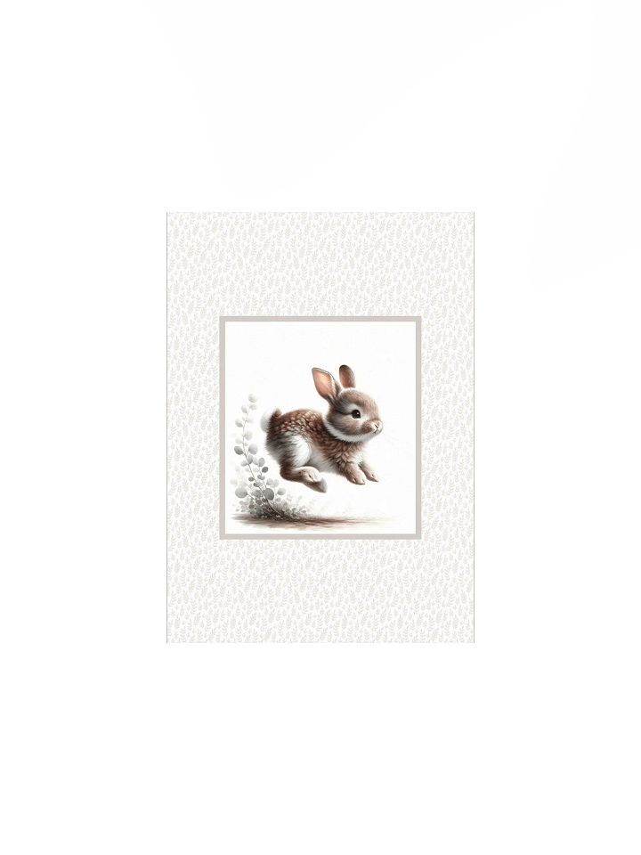 Woodland Bunny with the Zoomies, Nursery Print product image (7)