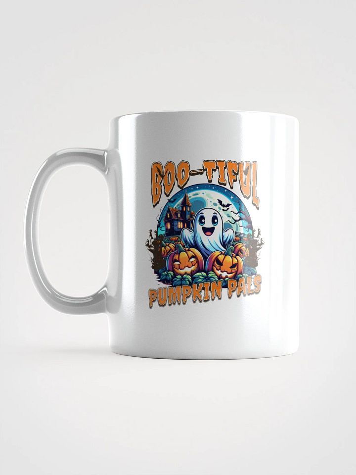 Boo-tiful Pumpkin Pals Glossy White Mug product image (1)