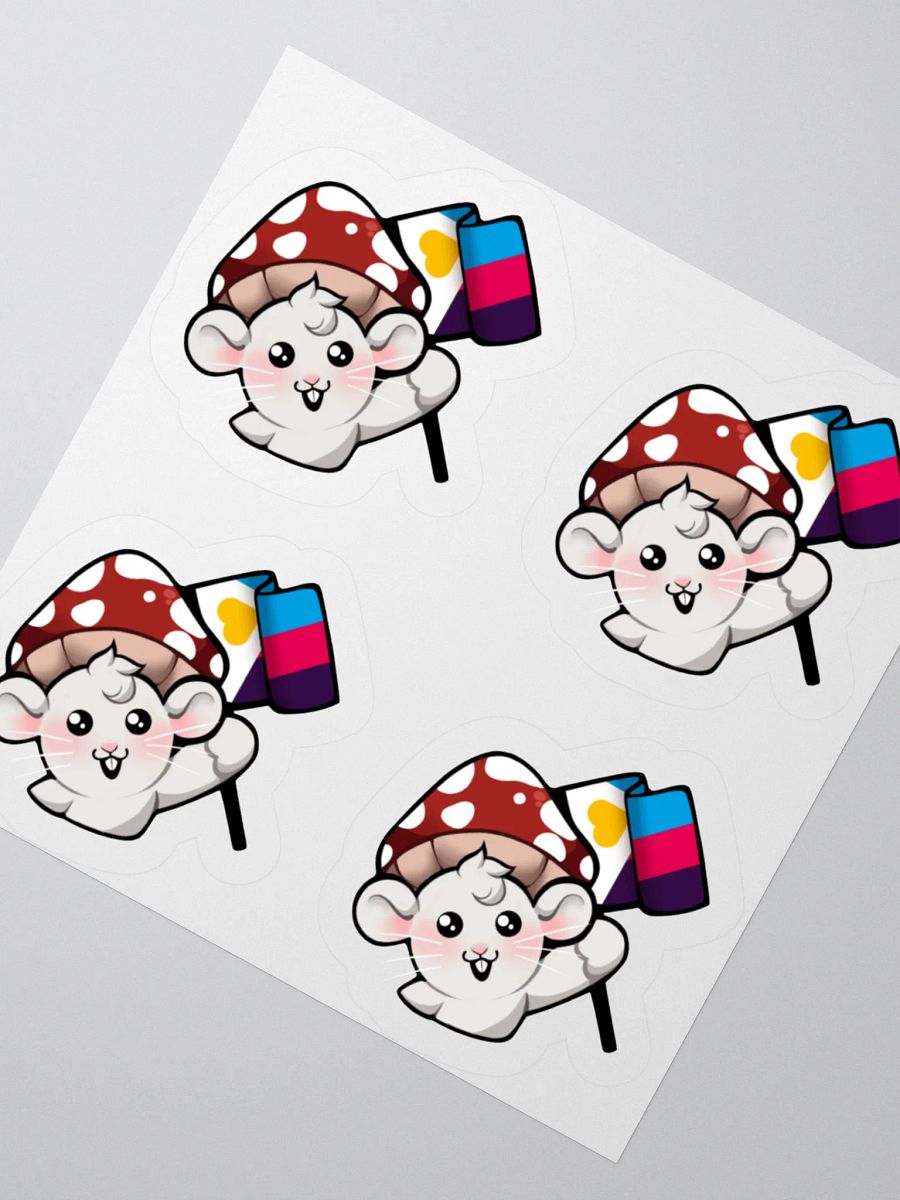 Polyamorous Pride Flag Stickers product image (2)